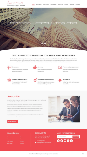 Web Design by pb for Finacial Technology Advisers | Design: #14297414
