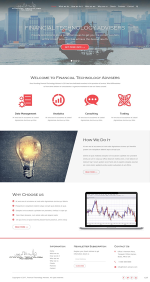 Web Design by pb for Finacial Technology Advisers | Design: #14355863