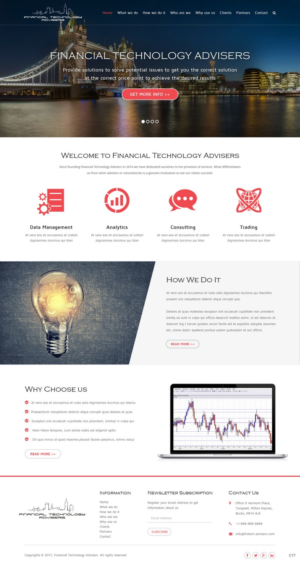 Web Design by pb for Finacial Technology Advisers | Design: #14355864