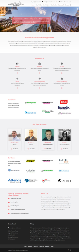 Web Design by CharaFathimalil for Finacial Technology Advisers | Design #14295819