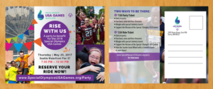 Postcard Design by Venus L. Penaflor for Special Olympics USA Games | Design: #14342298