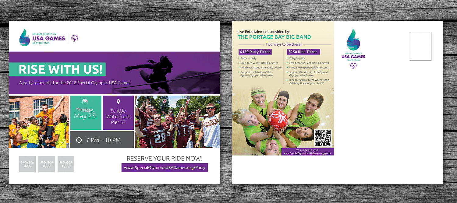 Postkarten-Design von sun_design für Special Olympics USA Games | Design #14342728