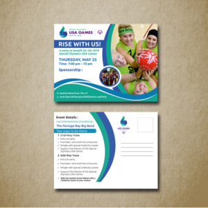 Design de Carte Postale par ecorokerz pour Special Olympics USA Games | Design : #14332500