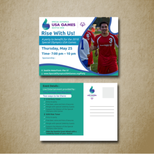 Postcard Design by ecorokerz for Special Olympics USA Games | Design: #14332502