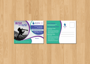 Postkarten-Design von ecorokerz für Special Olympics USA Games | Design #14332982