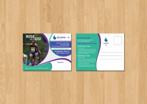 Postcard Design by ecorokerz for Special Olympics USA Games | Design: #14332988