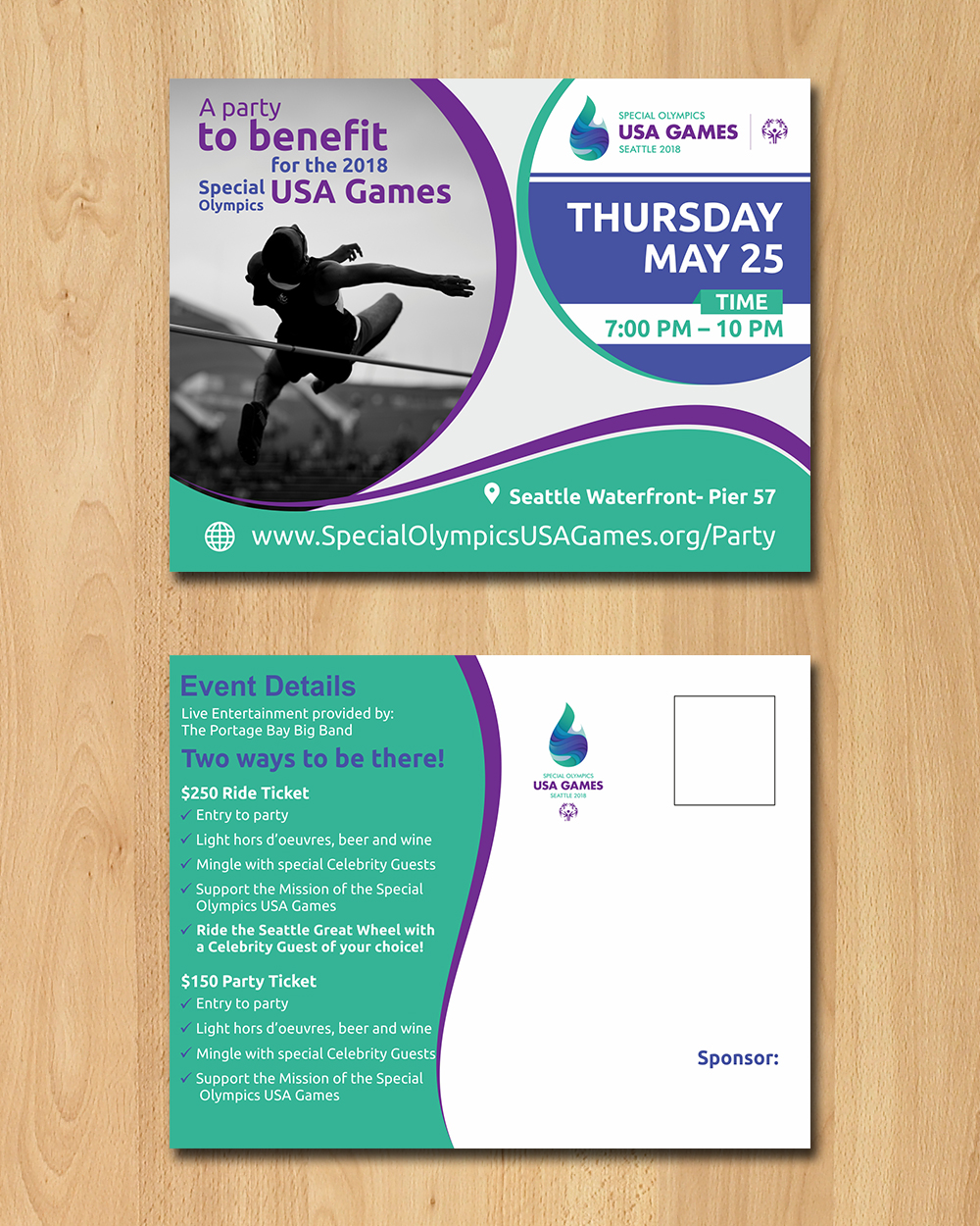 Design de Carte Postale par ecorokerz pour Special Olympics USA Games | Design #14368711