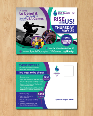Design de Carte Postale par ecorokerz pour Special Olympics USA Games | Design : #14370883