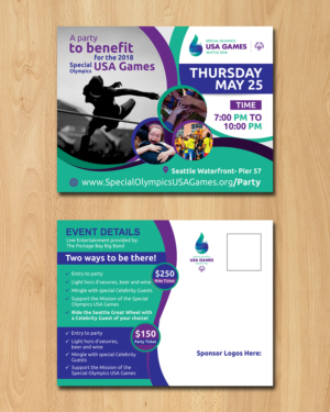Design de Carte Postale par ecorokerz pour Special Olympics USA Games | Design : #14370884