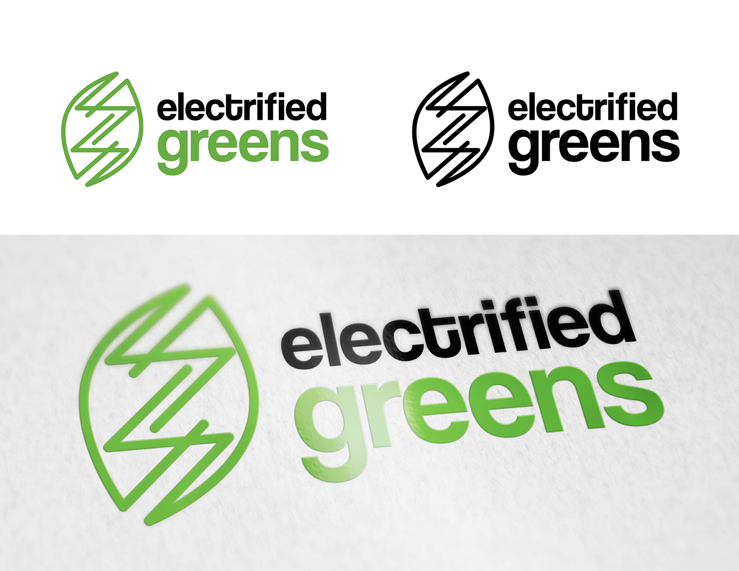 Logo Design by Phantom007 for Electrified Greens | Design #14317501
