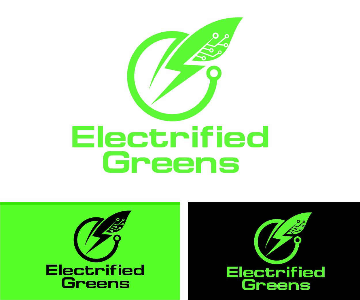 Logo Design by Soul Light for Electrified Greens | Design #14288644