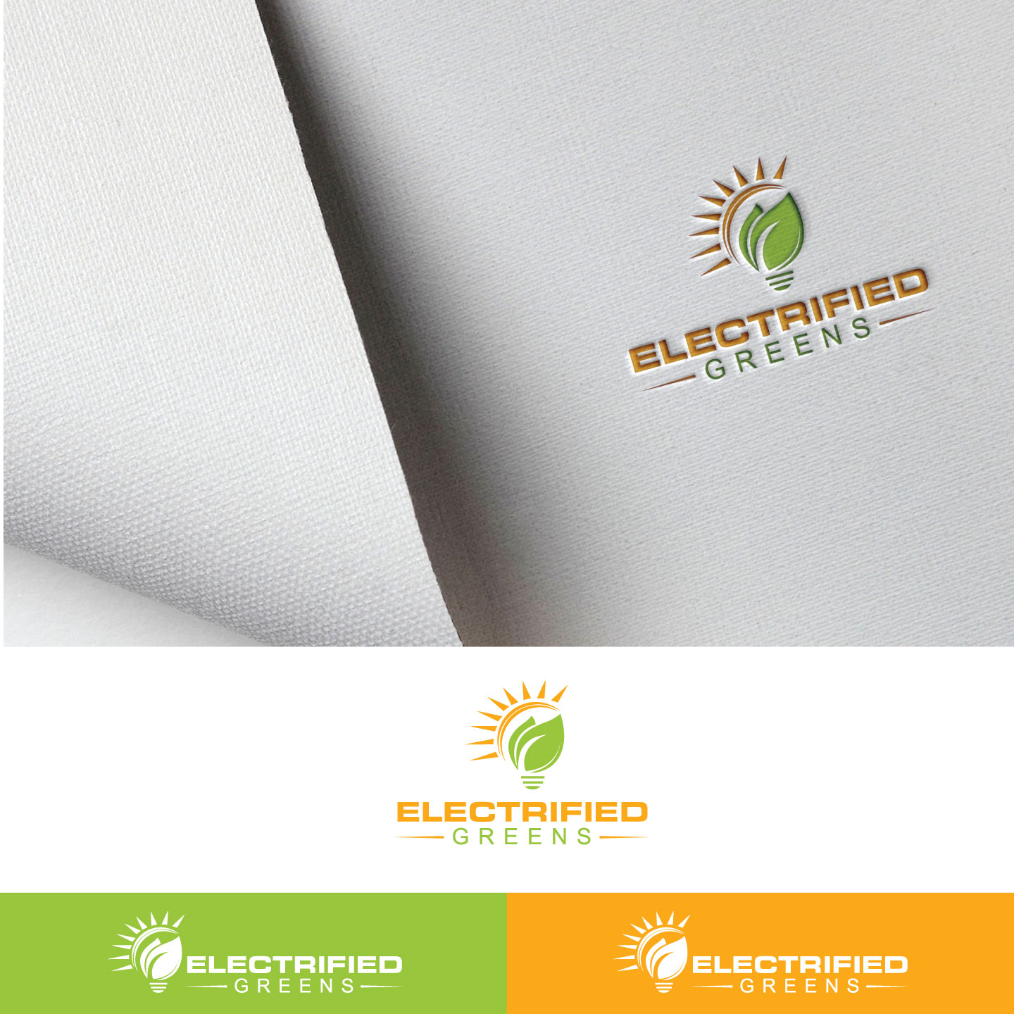 Logo Design by HootArtStudio for Electrified Greens | Design #14289528