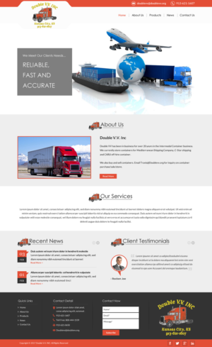 Intermodal Trucking Company Website | Web Design by Sbss