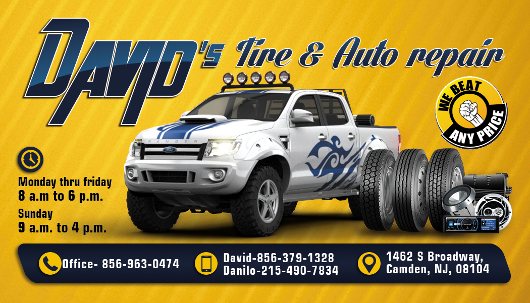 Business Card Design by Ana White for David's Tire and Auto Repair | Design #14329992