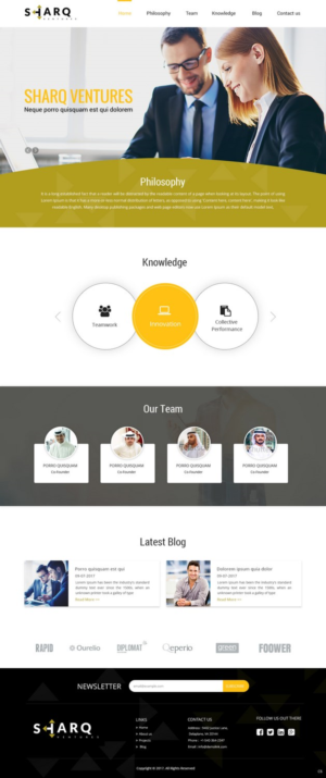 Web Design par pb pour Sharq VC | Design : #15707138