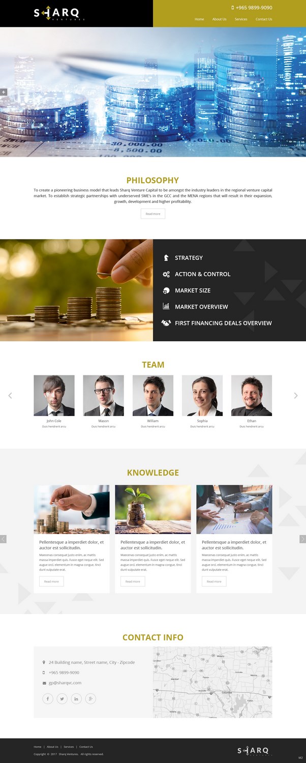 Web Design par pb pour Sharq VC | Design #15707149