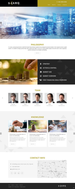 Web Design par pb pour Sharq VC | Design : #15707149