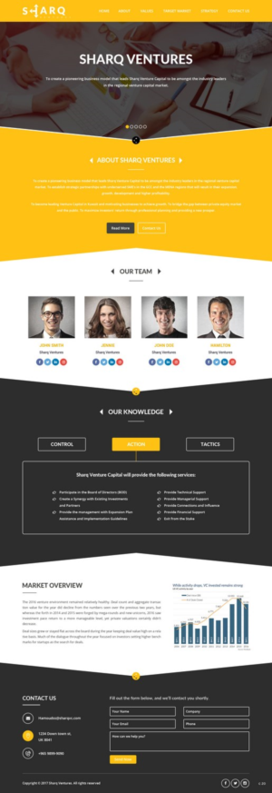 Web Design par pb pour Sharq VC | Design : #15707159