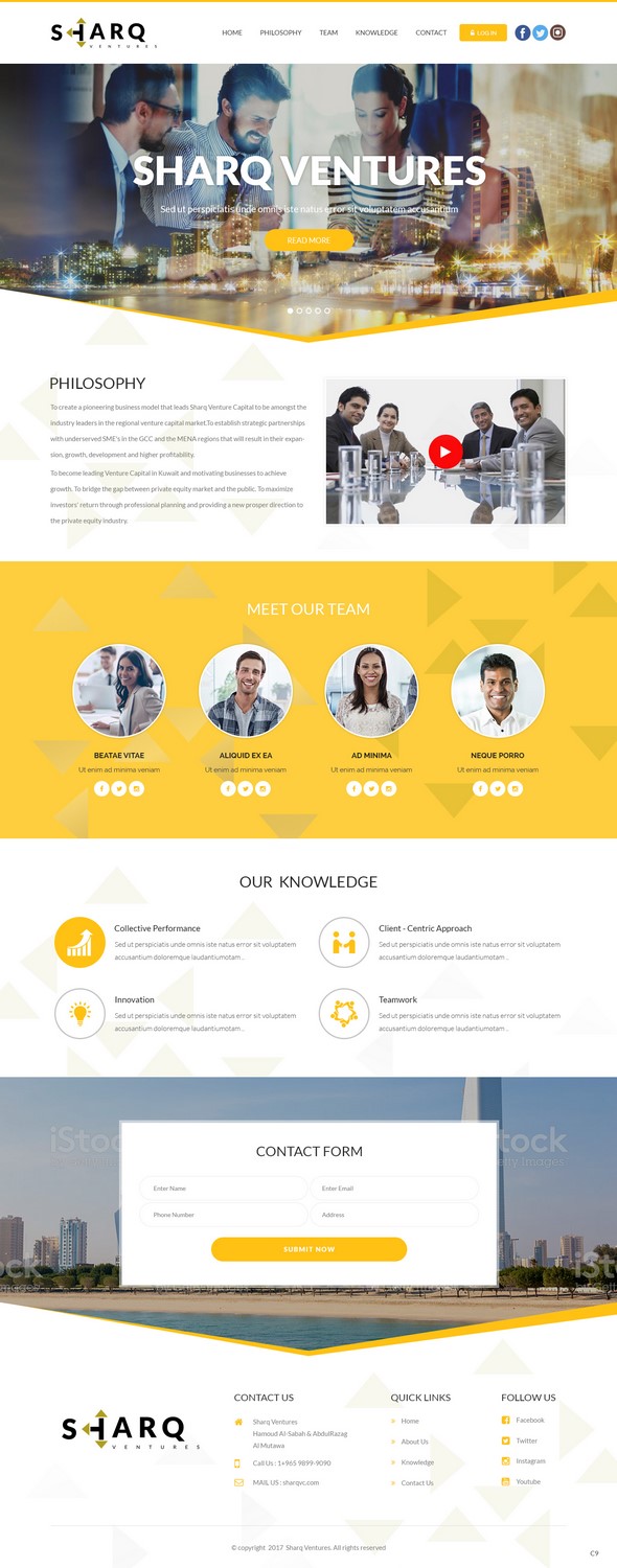 Web Design par pb pour Sharq VC | Design #15707938