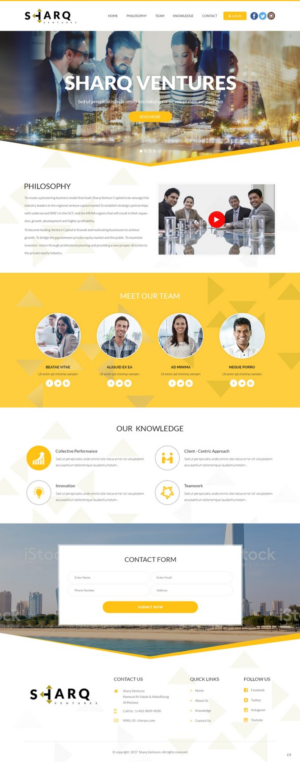 Web Design par pb pour Sharq VC | Design : #15707938