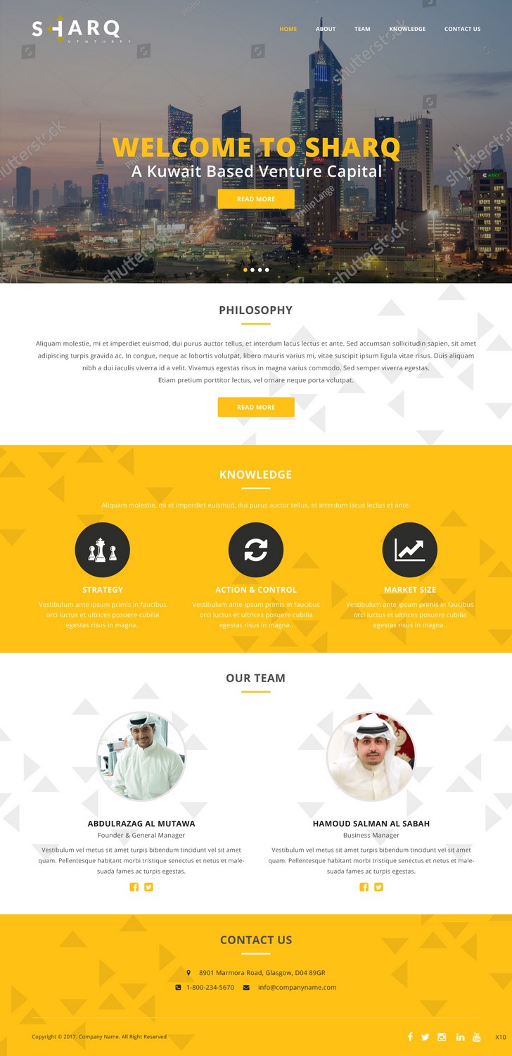Web Design par pb pour Sharq VC | Design #15707939