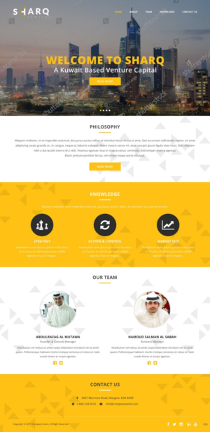 Web Design par pb pour Sharq VC | Design : #15707939