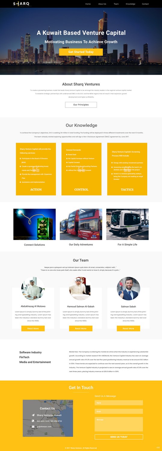 Web-Design von pb für Sharq VC | Design #15722208