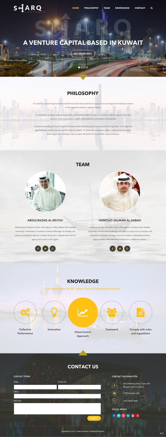 Web Design par pb pour Sharq VC | Design #15813383