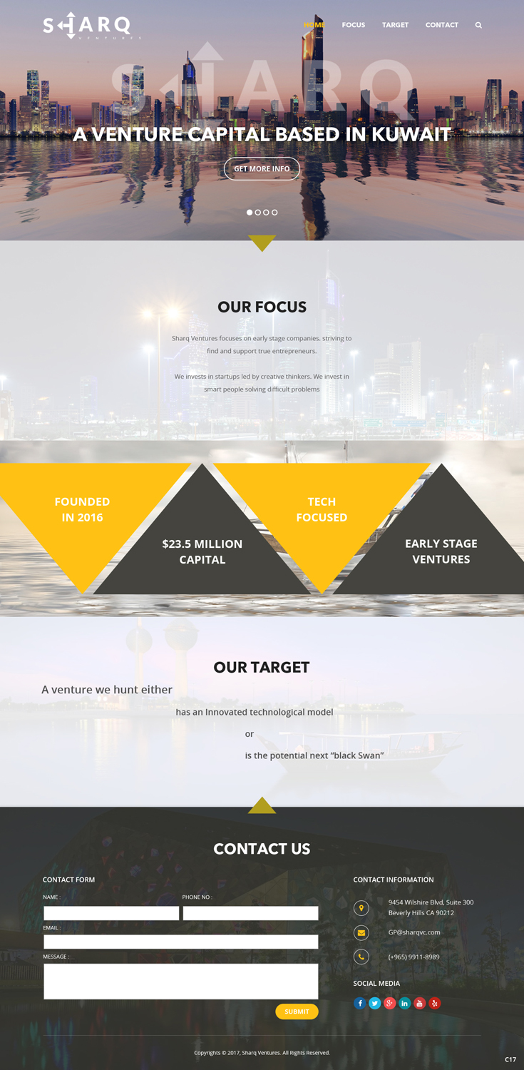 Web Design par pb pour Sharq VC | Design #15866929