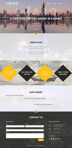 Web Design par pb pour Sharq VC | Design : #15866930