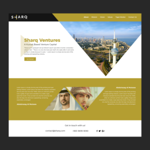 Web Design par lemosys infotech pour Sharq VC | Design #15776449