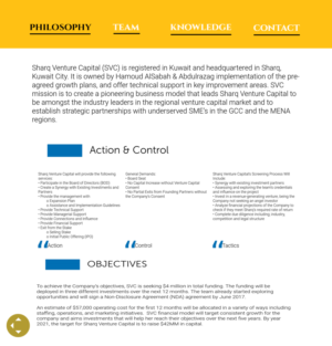 Web Design par Arvik Designs pour Sharq VC | Design : #15809772
