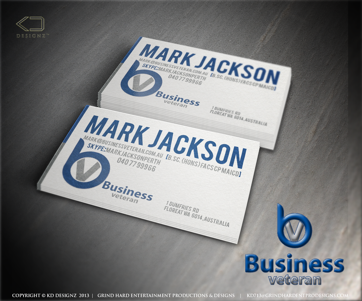Business Card Design by KD Designz for this project | Design #2518866