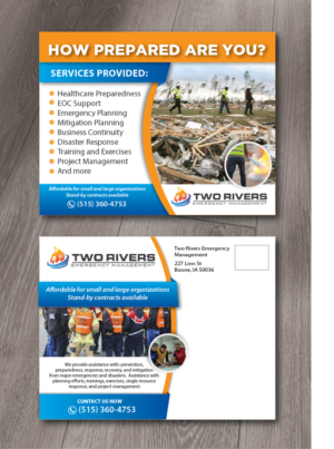 Emergency Management Consulting Flyer | Postcard Design by alex989
