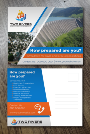 Emergency Management Consulting Flyer | Postcard Design by Alexandar