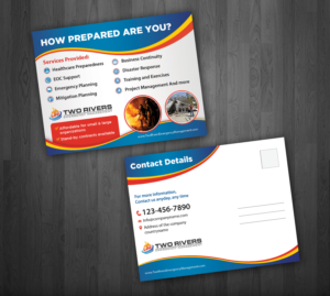Emergency Management Consulting Flyer | Postcard Design by aspiremedia