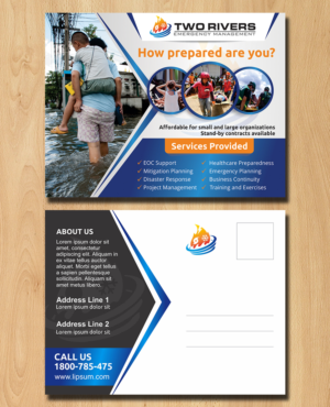Emergency Management Consulting Flyer | Postcard Design by ecorokerz
