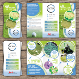 Drone Brochure: NDVI For Golf Courses | Diseño de Brochure por Katyas Art and Design