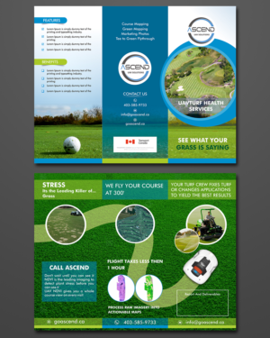 Drone Brochure: NDVI For Golf Courses | Broschüren-Design von ecorokerz