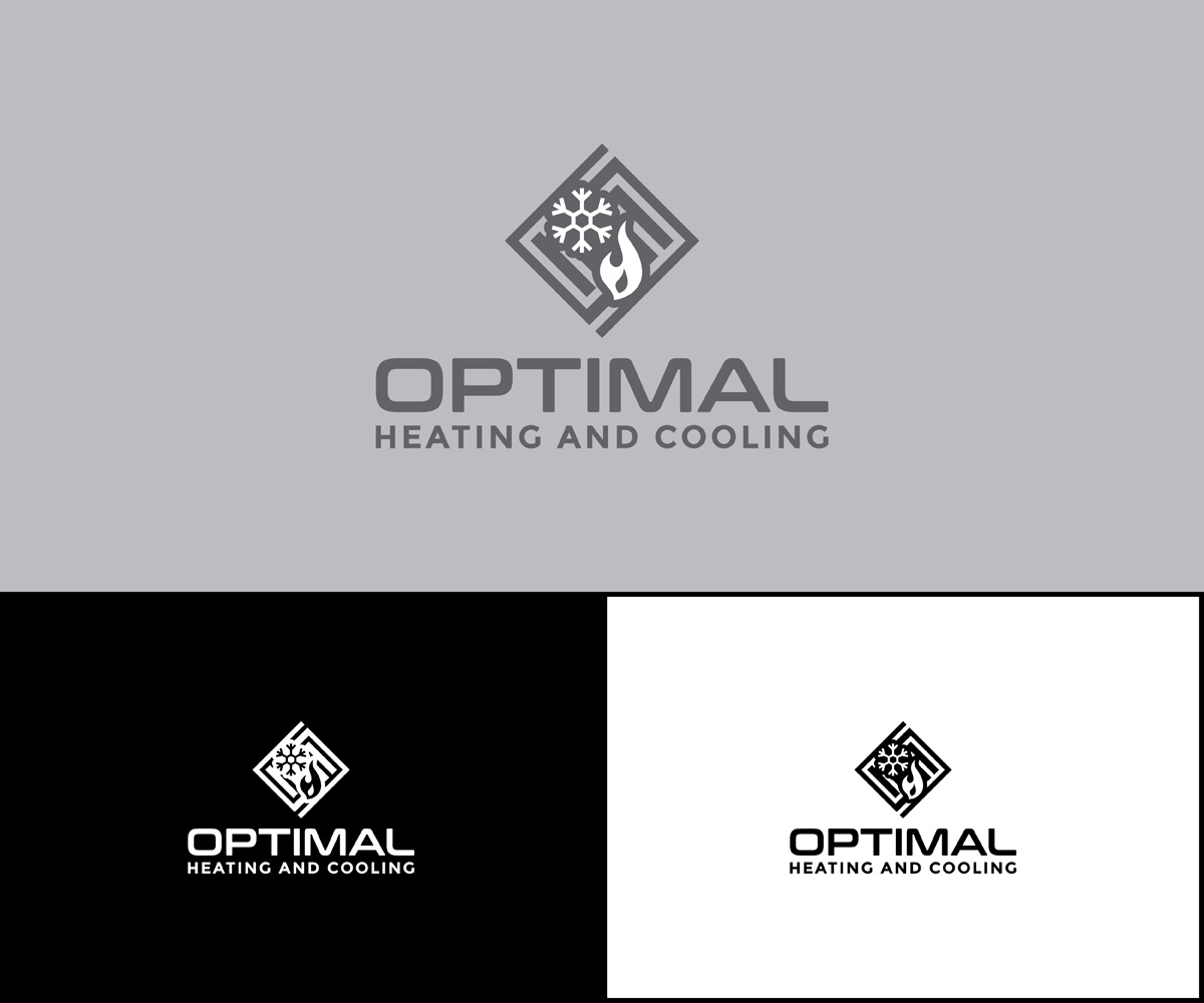 Logo Design by MoonFeather for Optimal Heating and Cooling | Design #14366186