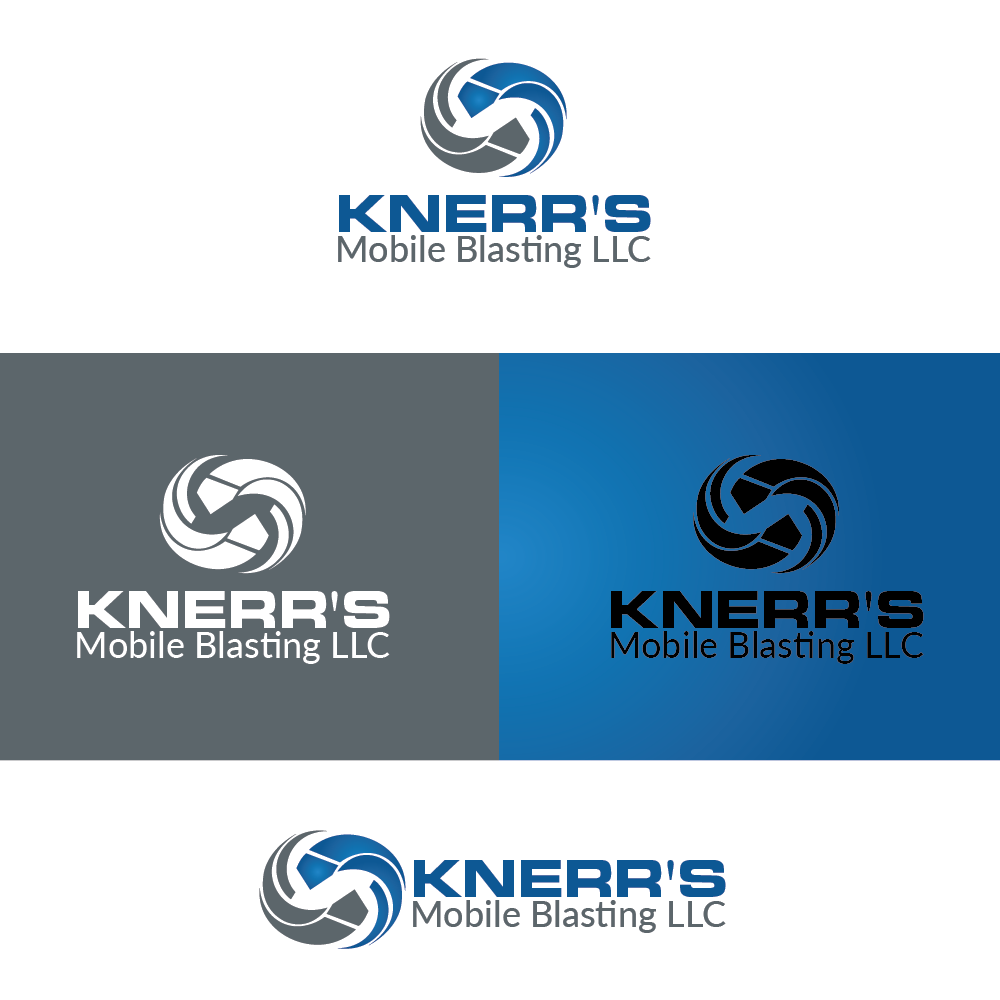 Logo Design by TB Designs for Knerr's Mobile Blasting | Design #14308109