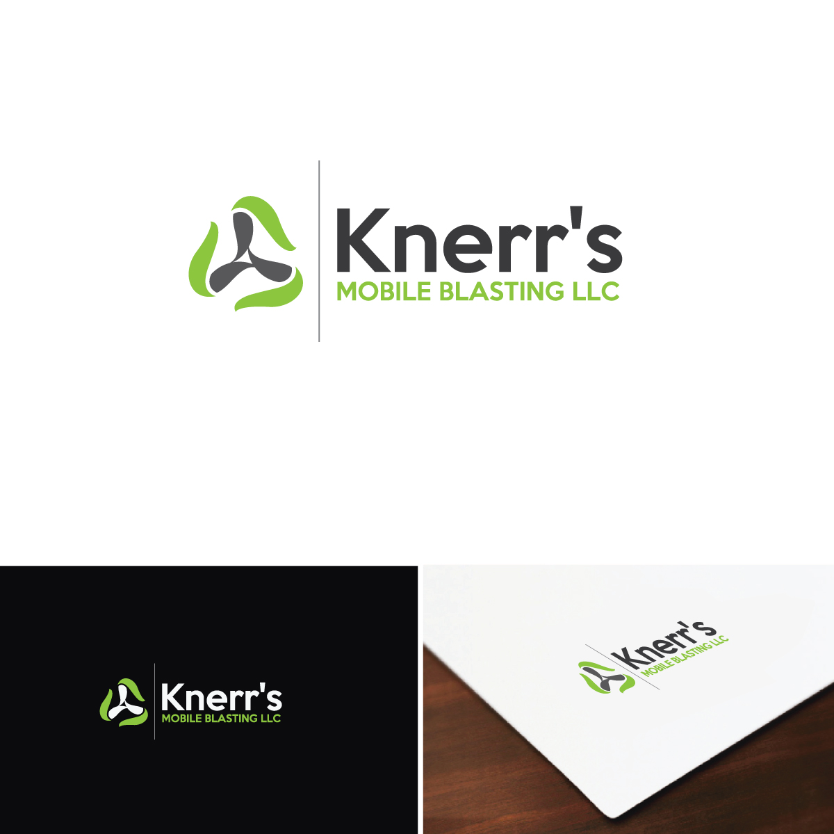 Logo Design by e-graphics for Knerr's Mobile Blasting | Design #14311600