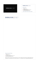 Stationery Design by logoclinic for Sherlock Property Finders | Design #35345