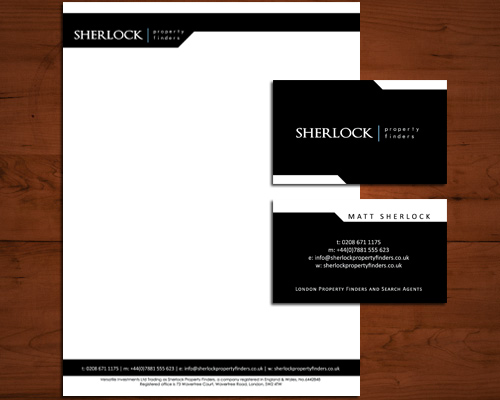 Stationery Design by k.a.d.a. designs for Sherlock Property Finders | Design #35470