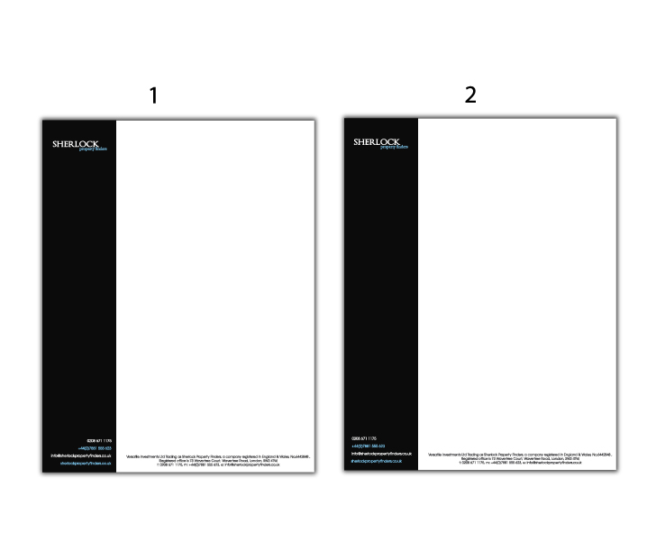 Design de Papeterie par Stephanie Soon pour Sherlock Property Finders | Design #35351