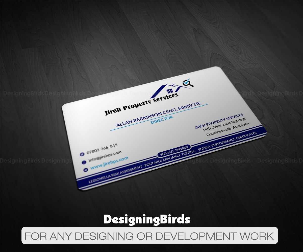 Business Card Design by Designing Birds for Jireh Property Services | Design #14361259
