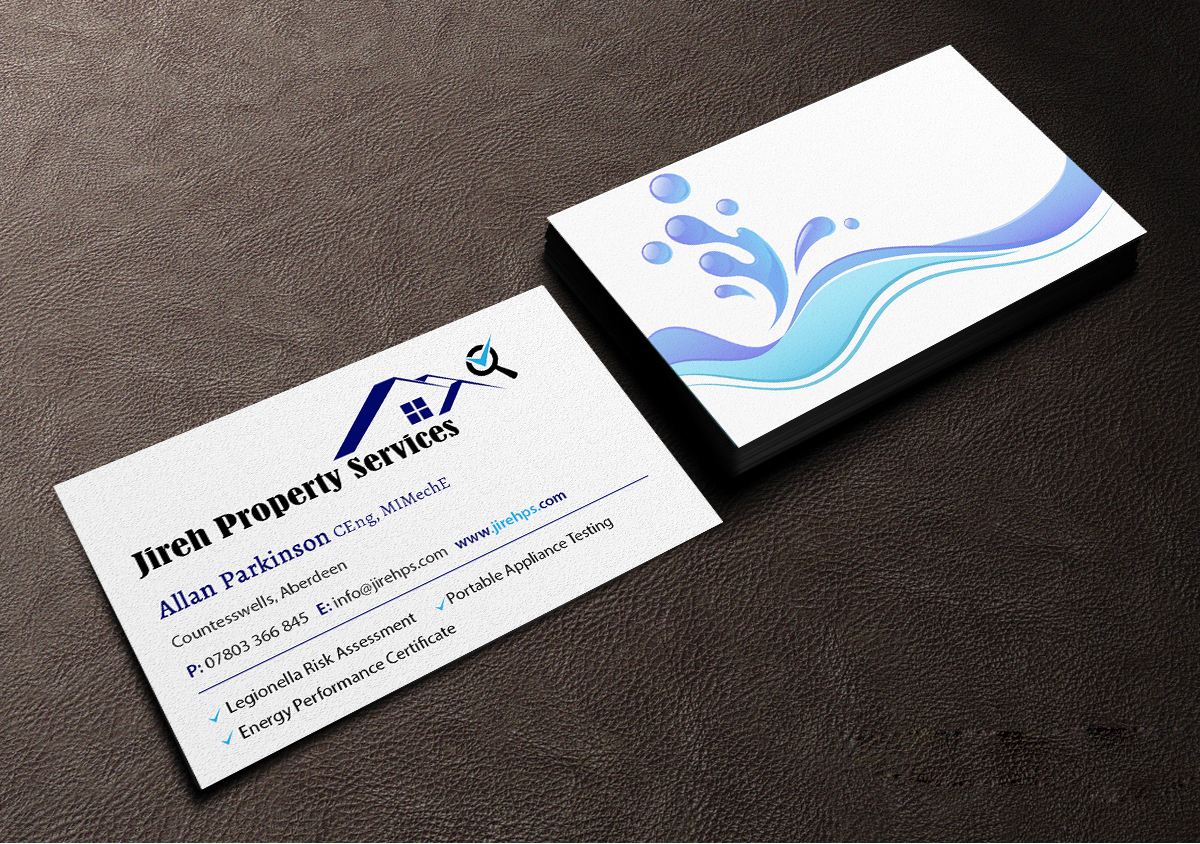 Visitenkarten-Design von Creations Box 2015 für Jireh Property Services | Design #14368873