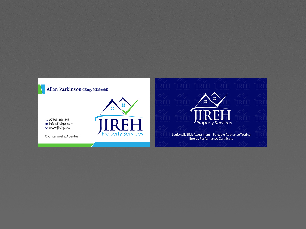 Design de Carte de Visite par Creations Box 2015 pour Jireh Property Services | Design #14400919