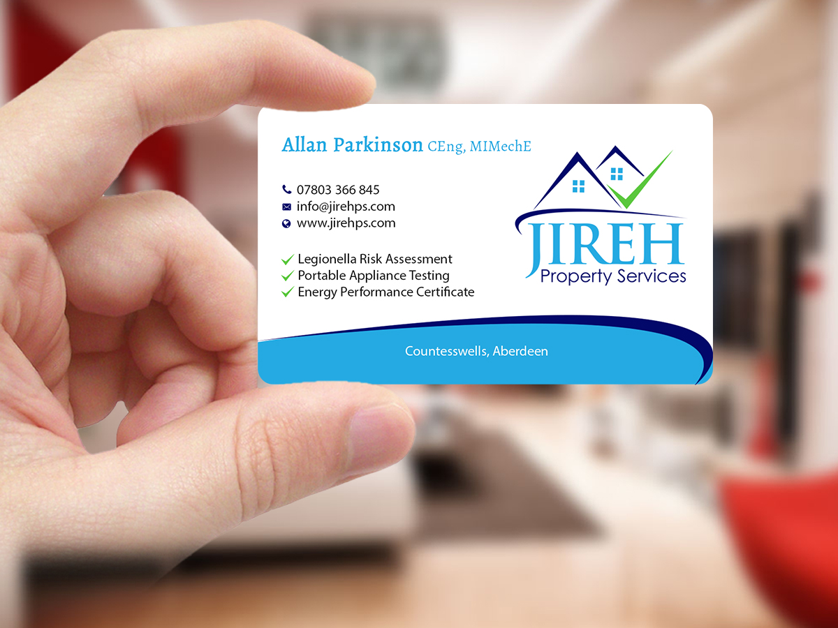 Design de Carte de Visite par Creations Box 2015 pour Jireh Property Services | Design #14400924
