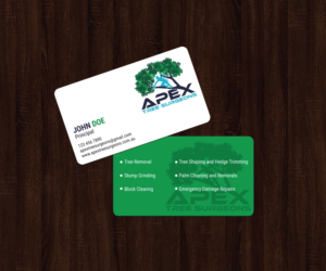 Design de Carte de Visite par JK18 pour apex tree surgeons | Design : #14309106